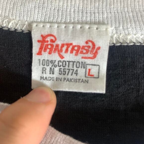 vintage 1980 ALICE COOPER BLACK SABBATH baseball jersey 3/4 sleeve tee shirt L - Picture 5 of 7